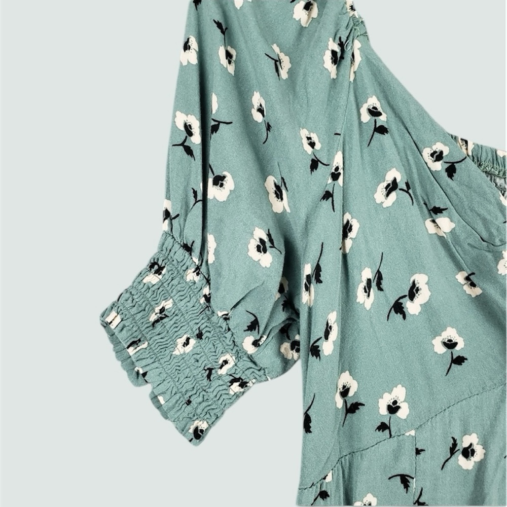 Mimi Chica Sage Green Floral Mini Dress - Picture 4 of 12